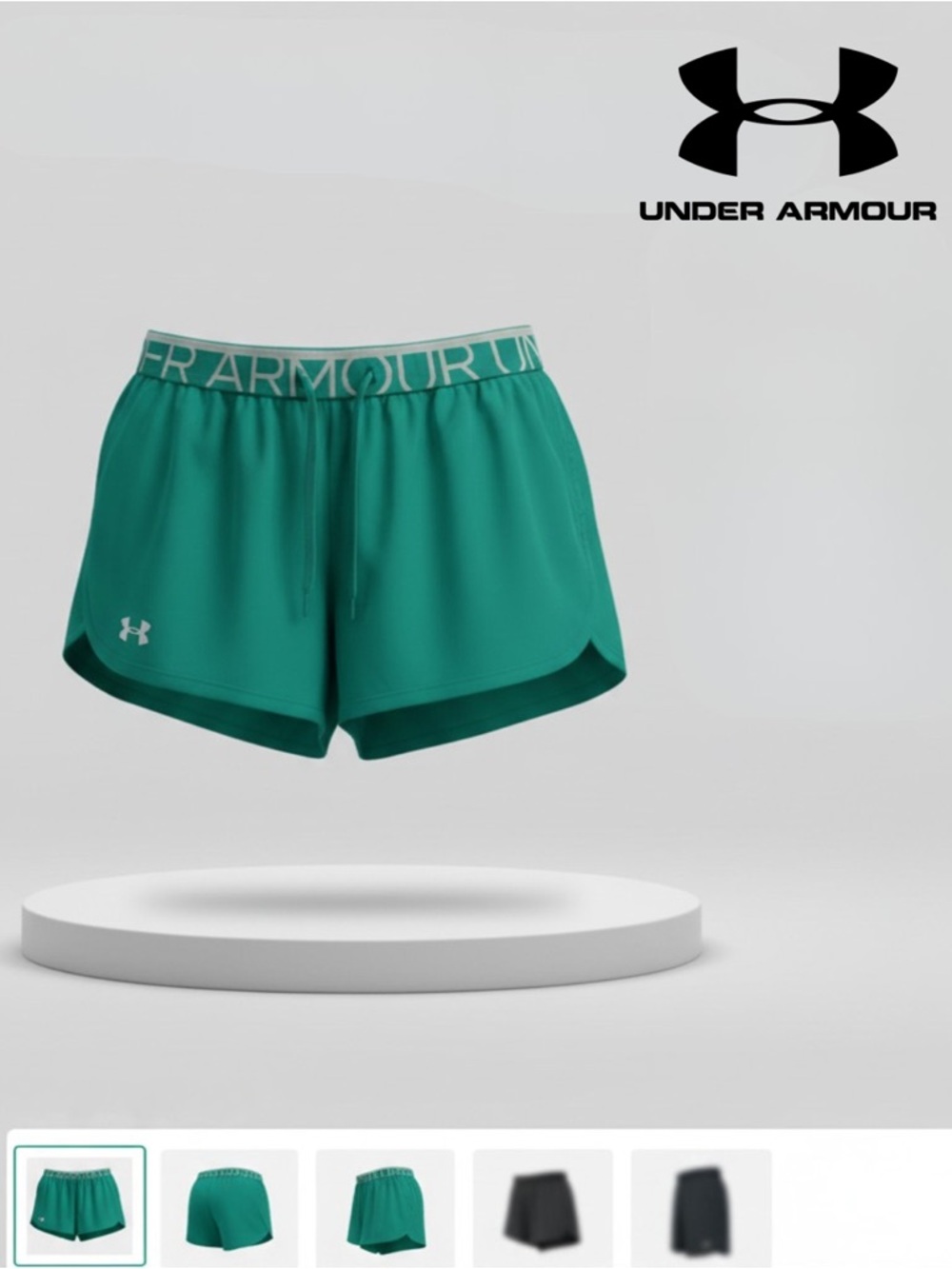 Green Underamour Heat Gear Shorts